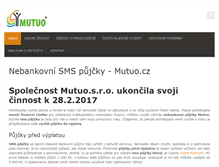 Tablet Screenshot of mutuo.cz